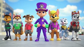 Paw Patrol Transformation Good Skye to Bad Skye Fight Mayor Food Battle  Papup Cartoon [upl. by Nolur153]