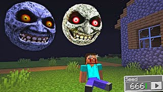 i Found Scary LUNAR MOON 😱 in Minecraft  Minecraft Lunar Moon [upl. by Sidwel]