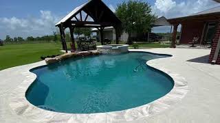 Toscano Pool Plaster Stonescapes Mini Pebble Aqua Blue  Pool Re model [upl. by Sanford553]