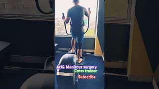 Cross trainer workout crossfit crosstrainer aclrecovery meniscustear recoveryjourney babuman [upl. by Armbrecht]