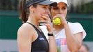 Sania MirzaMartina Hingis Slam dream loss in Paris  Dinamalar May 30th 2016 [upl. by Kosak531]