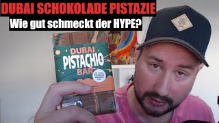 Dubai Schokolade 🍫 IST DER HYPE TREND GERECHT Dubai Chocolate Pistachio Bar im Test [upl. by Giovanni]