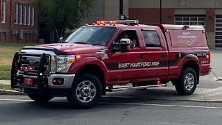 East Hartford Fire Department Car 3 Responding [upl. by Ahsika668]