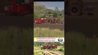 TRATOR CASE  PLANTANDO FEIJÃO PRETO  FAZENDA AGRO SUL RICE  FARMING SIMULATOR 22  FS22 [upl. by Russon]