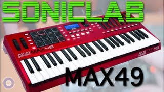 Akai MAX49 MidiMackie CVGATE Controller Review [upl. by Anitsej]