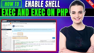 How to enable shellexec and exec on php 2024  Full Guide [upl. by Ainesy]