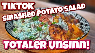 Lecker aber totaler Unsinn Der Smashed Potato Salad  Westmünsterland BBQ [upl. by Anaerdna]