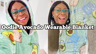 OODIE AVOCADO WEARABLE BLANKET REVIEW [upl. by Redan]