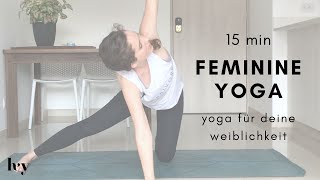 YogaRoutine um als Frau wieder in die Weiblichkeit zu treten 🧘🏻‍♀️🌺 Julia Glesti [upl. by Smail384]