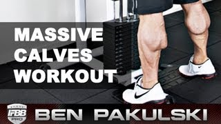 Ben Pakulski Calf Workout Massive Calves [upl. by Yasibit]