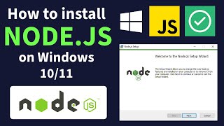 How to Install Nodejs on Windows 10  Windows 11 StepbyStep [upl. by Gorga]