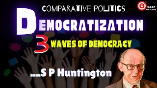 S P Huntington। Democratization clash of civilization  Comparative Politics hindi [upl. by Atiuqer]