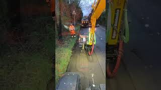 Double manhole cover complete removal from a few weeks ago jcb construction excavator operator [upl. by Lawan]