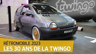 Rétromobile 2023 Les 30 ans de la Renault Twingo [upl. by Ayanahs255]