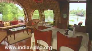 Houseboat interior Alumkadavu backwater Alappuzha [upl. by Nylteak]