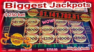 ⚠️Look mega orbs and biggest jackpots won on dragon link slot high limit [upl. by Bland]