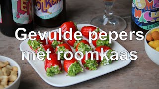 Gevulde pepers met roomkaas recept [upl. by Acisey363]