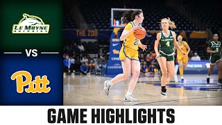 Le Moyne vs Pitt Game Highlights  202324 ACC Women’s Basketball [upl. by Annaeoj775]