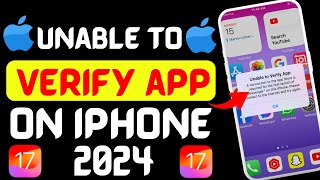 Unable to verify app an internet connection is required 2024  Unable to verify app scarlet ios 17 [upl. by Tacita]