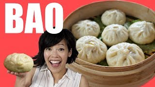 How to make BAO from the Pixar movie Bao  Chinese steamed bun recipe [upl. by Hpesoj698]