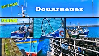 Douarnenez  Bateaux de Pêche à Quai  Bolincheur  Caseyeur  Port du Rosmeur  Bretagne  France [upl. by Nivalc710]