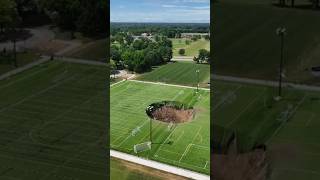 Sinkhole strikes Illinois sports complex shorts shortsvideo [upl. by Cruz468]