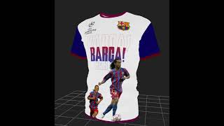 CAMISA RONALDINHO BARCELONA [upl. by Sinnal820]