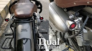 Dual Tail Lights For All Motorcycles  King Indian  King Indian [upl. by Tessi741]