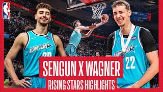 🏆 ALPEREN SENGUN amp FRANZ WAGNER WIN the NBA ALLSTAR RISING STARS game with TEAM BARRY Highlights [upl. by Greg]