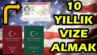 Amerika Turist Vizesi Almak  10 Yıllık Turist Vizemi Nasıl Aldım Güncel Kasım 2023 [upl. by Portwine474]