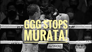 BREAKING NEWS GGG stops Murata TKO victory [upl. by Suicul]