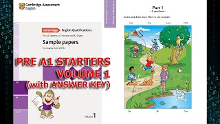 Listening SAMPLE TEST 1 Volume 1  Pre A1 Starters SAMPLE PAPERS for revised exam from 2018 [upl. by Berte]