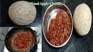 कवठाची आंबटगोड तिखट महिनाभर टिकणारी चविष्ट चटणी Kavthachi chatni recipe  Wood apple chutney [upl. by Leeth]