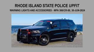 Rhode Island State Police Unmarked Dodge Durango UPFIT COSTS [upl. by Eilrebma26]