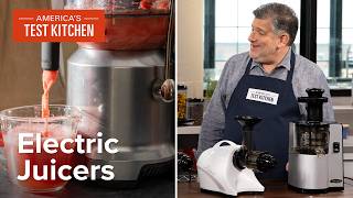 The Best Electric Juicers  Americas Test Kitchen [upl. by Aizirtap]