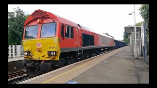 DB Schenker Class 66 stopping at Wandsworth Rd with startup [upl. by Niwrek]