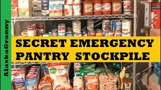 Secret Emergency PantryWhat Do I Stockpile [upl. by Tolmann]