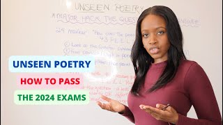 Unseen Poetry How To EASILY Get Full Marks In GCSE Literature Paper 2 Section C GCSE 2024 Exams [upl. by Goetz]