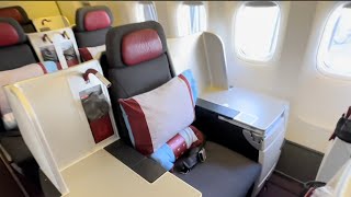 Austrian Airlines Business Class  TRIP REPORT  amp throne seat review  service and tour of cabin [upl. by Ohce592]