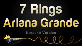 Ariana Grande  7 Rings Karaoke Version [upl. by Chute]