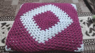 How to crochet crochet cushion cover20Hindi [upl. by Strickler]