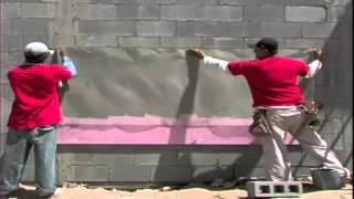 Instalación de Aislamiento de Poliestireno Extruido XPS rígido Owens Corning muros exterior [upl. by Ahsenauj]