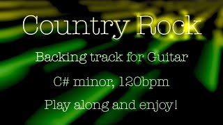 Country Rock Backing jam track for Guitar C minor 120bpm Play along improvise enjoy [upl. by Ahgiela]