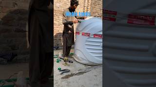 Storage water Tanks setting plumbing works please subscribemychannel please [upl. by Shoifet]