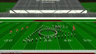 2013 Marching Band Drill  Michael Jackson Medley [upl. by Verlee774]