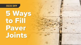 5 Ways to Fill Paver Joints Dry Sand Polymeric Sand Joint Compound Crushed Rock [upl. by Cletus]