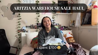 Aritzia Warehouse Sale 2024 Haul  thrift finds [upl. by Anelra]