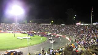 Start of the Street Stock race plus wreck at Bowman Gray Stadium 82413 [upl. by Bunow]