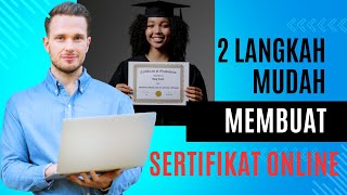 Tutorial Mudah Membuat Sertifikat Online Otomatis Menggunakan Canva dan Google Form [upl. by Annayek]