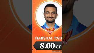 Harshal Patel sold to SRH 🔥🔥harshalpatel iplmegaauction2025 [upl. by Llehcnom]